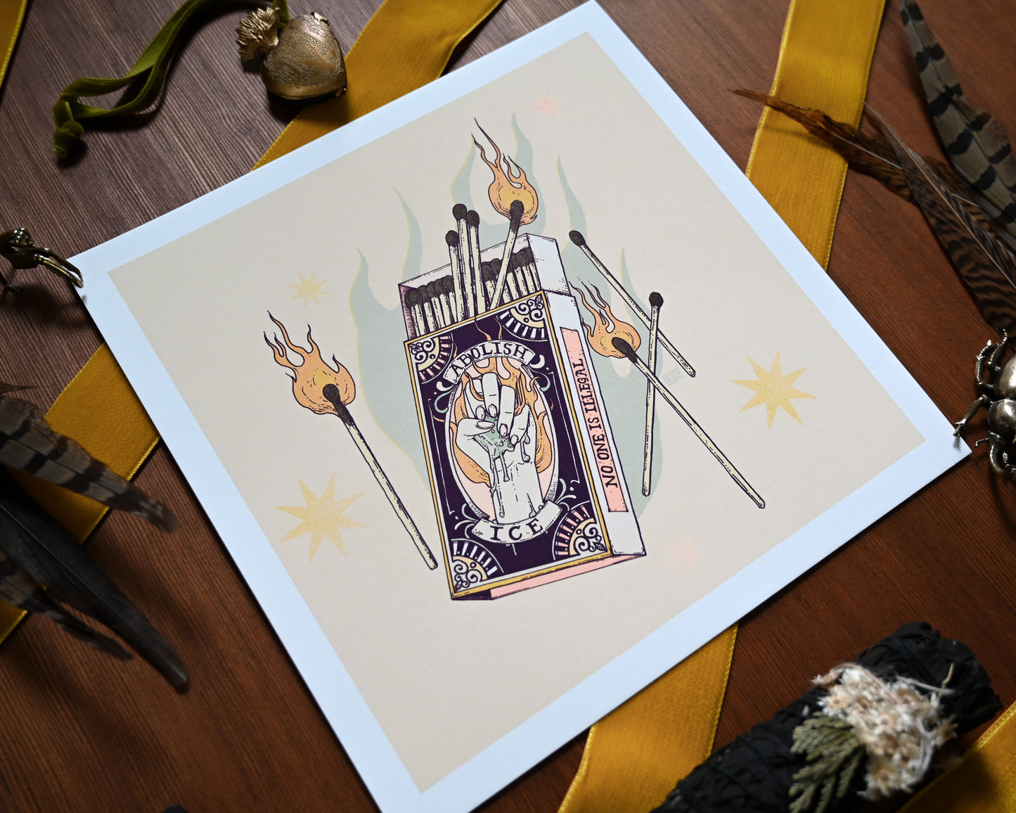 Tinder Box — giclée fine art print by Erica Williams (HookieDuke) (view 2)