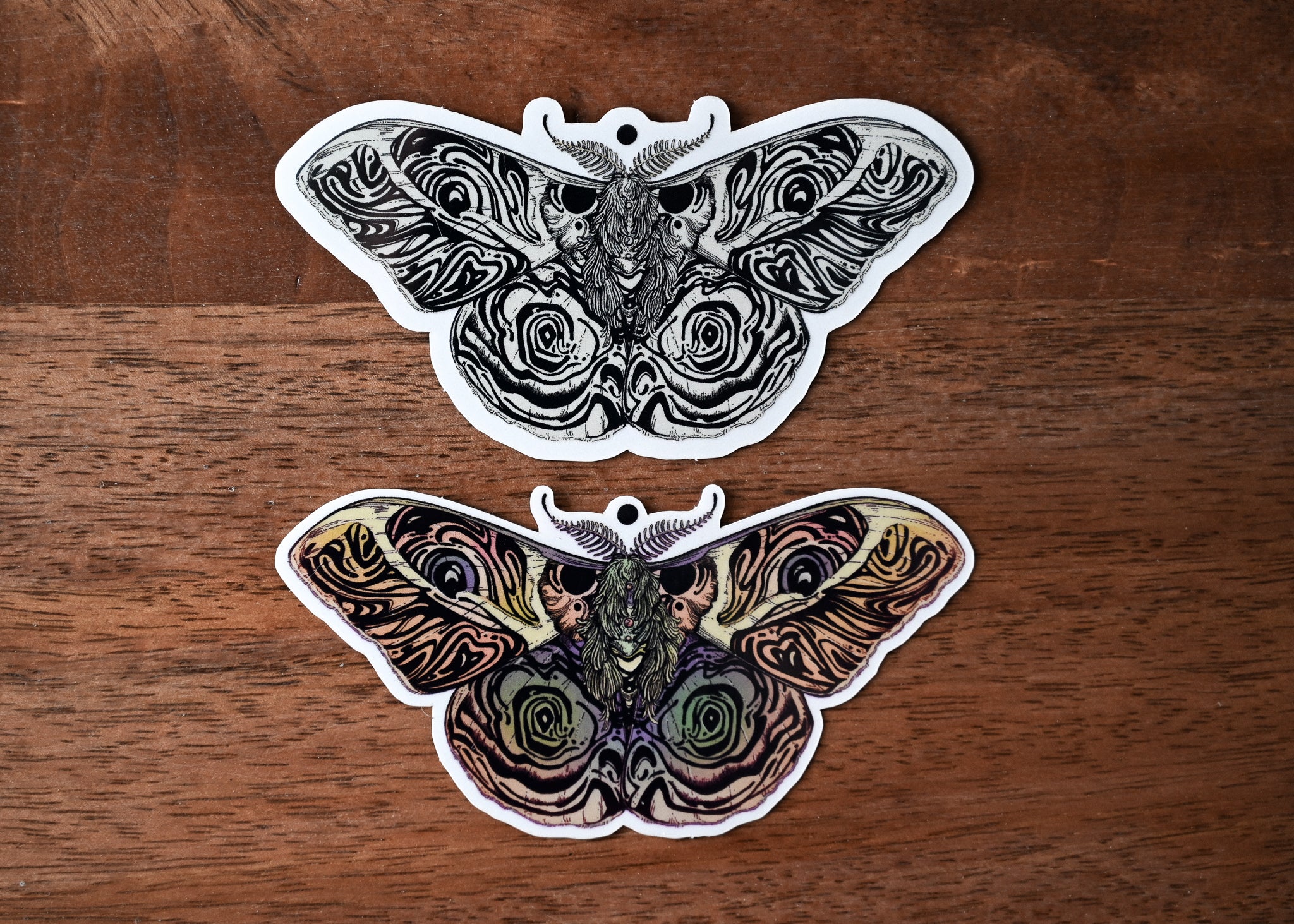 Bats & Moths Fuzzy Stickers – Sticker Planet