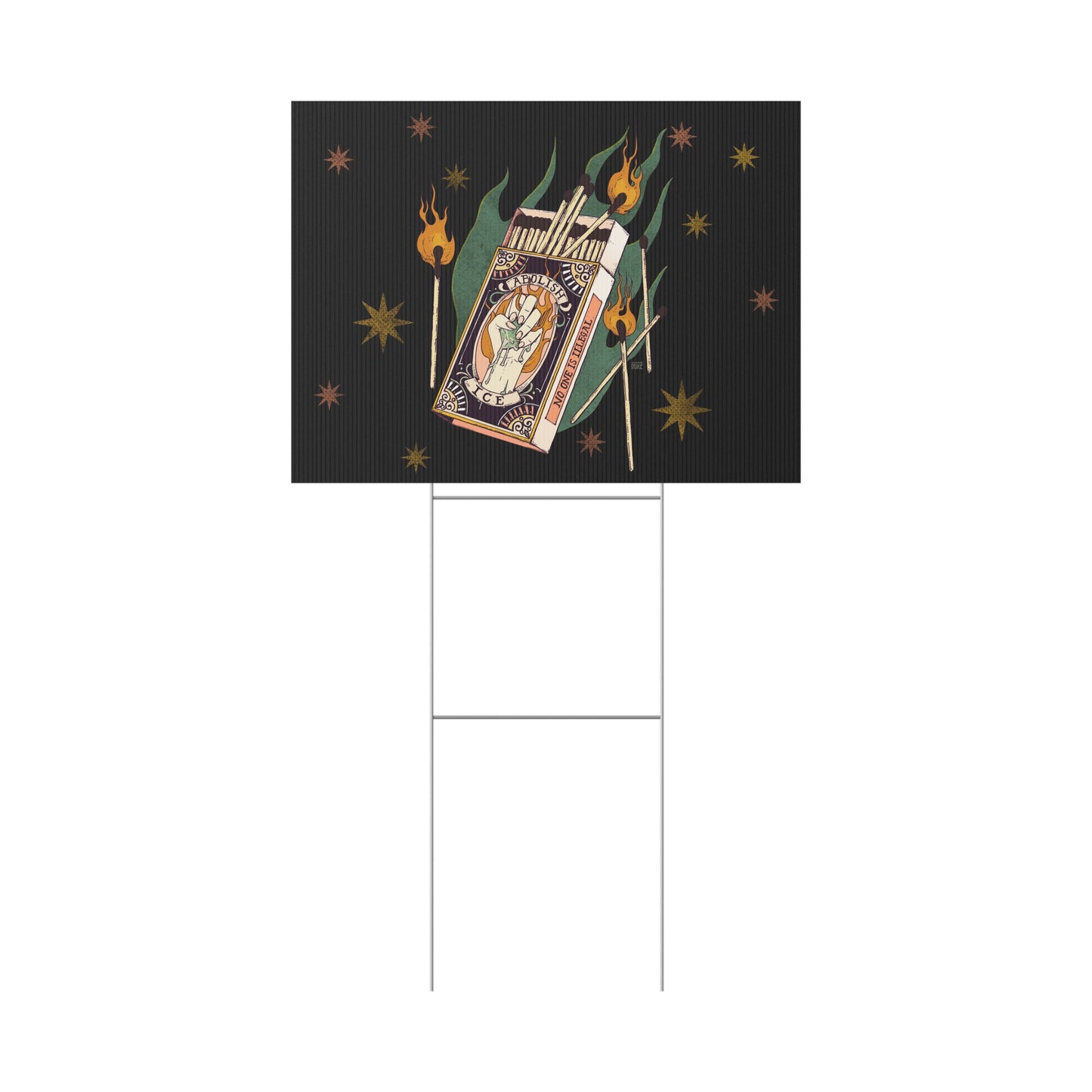 Tinder Box Lawn Sign