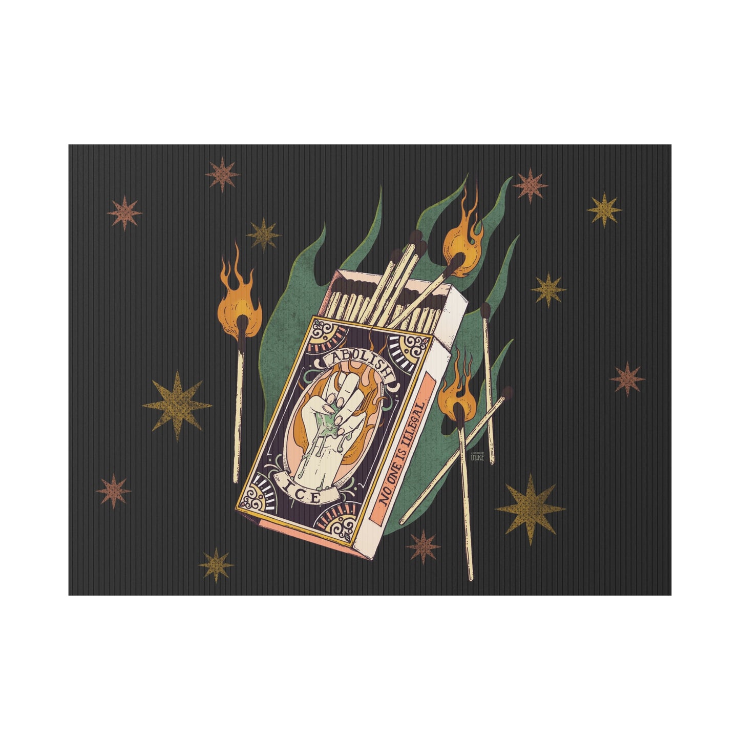 Tinder Box Lawn Sign