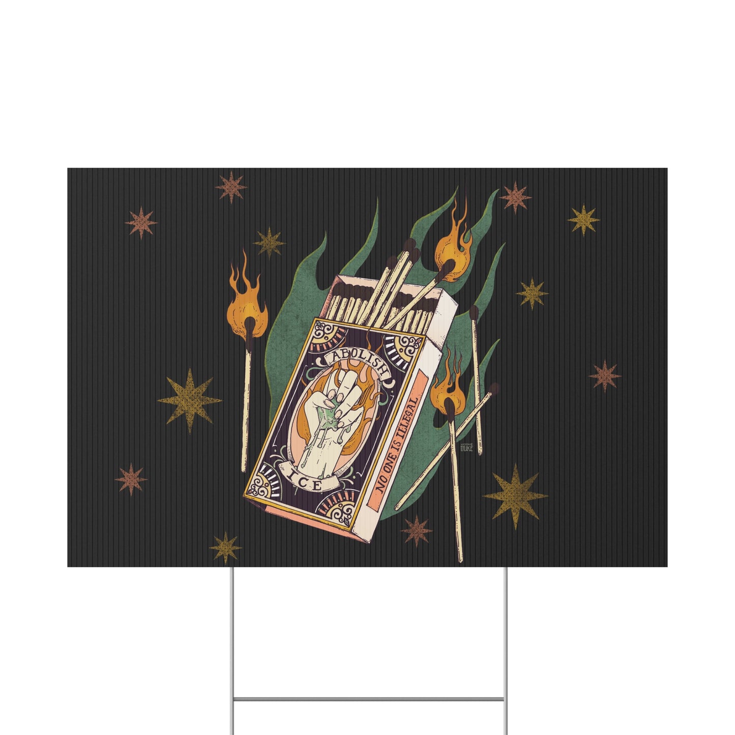 Tinder Box Lawn Sign