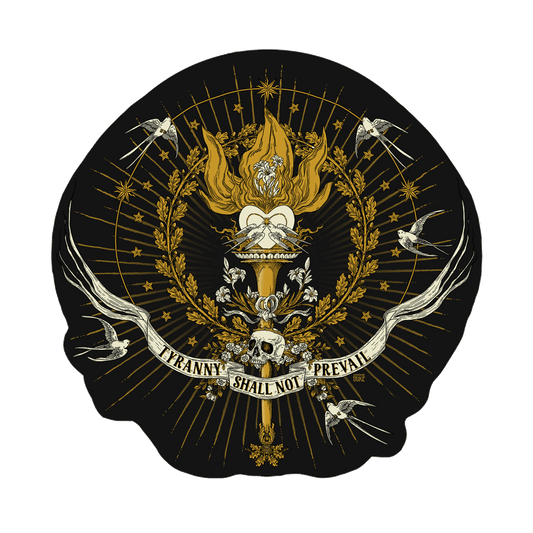 Against Tyranny Metallic Sticker