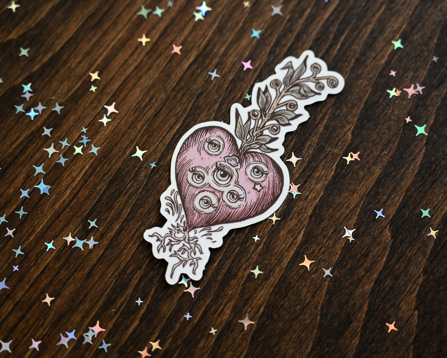 Furby Sacred Heart Sticker by Erica Williams (HookieDuke) (view 2)