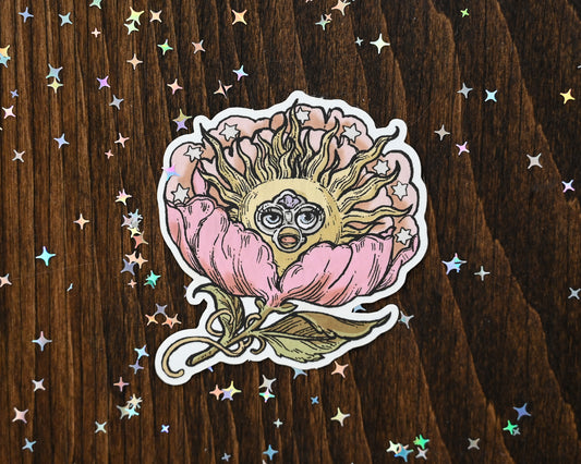 Furby Solar Flower Sticker
