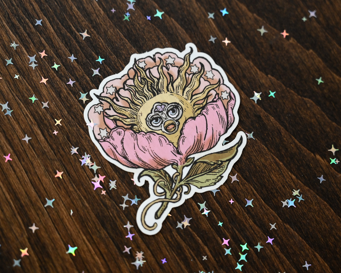 Furby Solar Flower Sticker