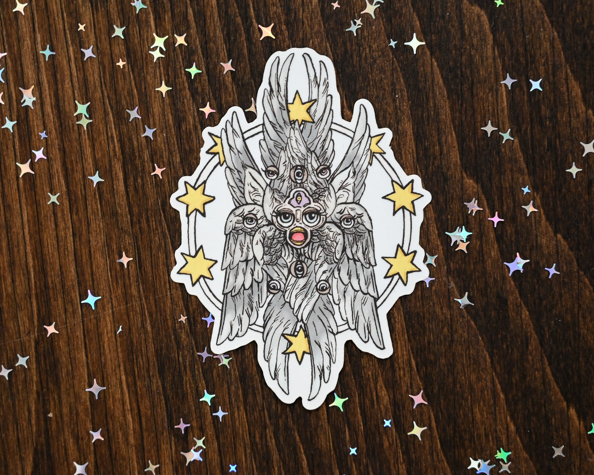 Furby Biblically Accurate Angel Sticker by Erica Williams (HookieDuke)