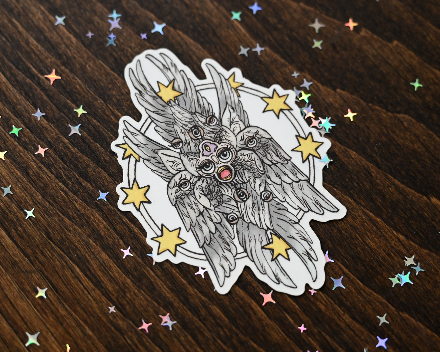 Furby Biblically Accurate Angel Sticker by Erica Williams (HookieDuke) (view 2)