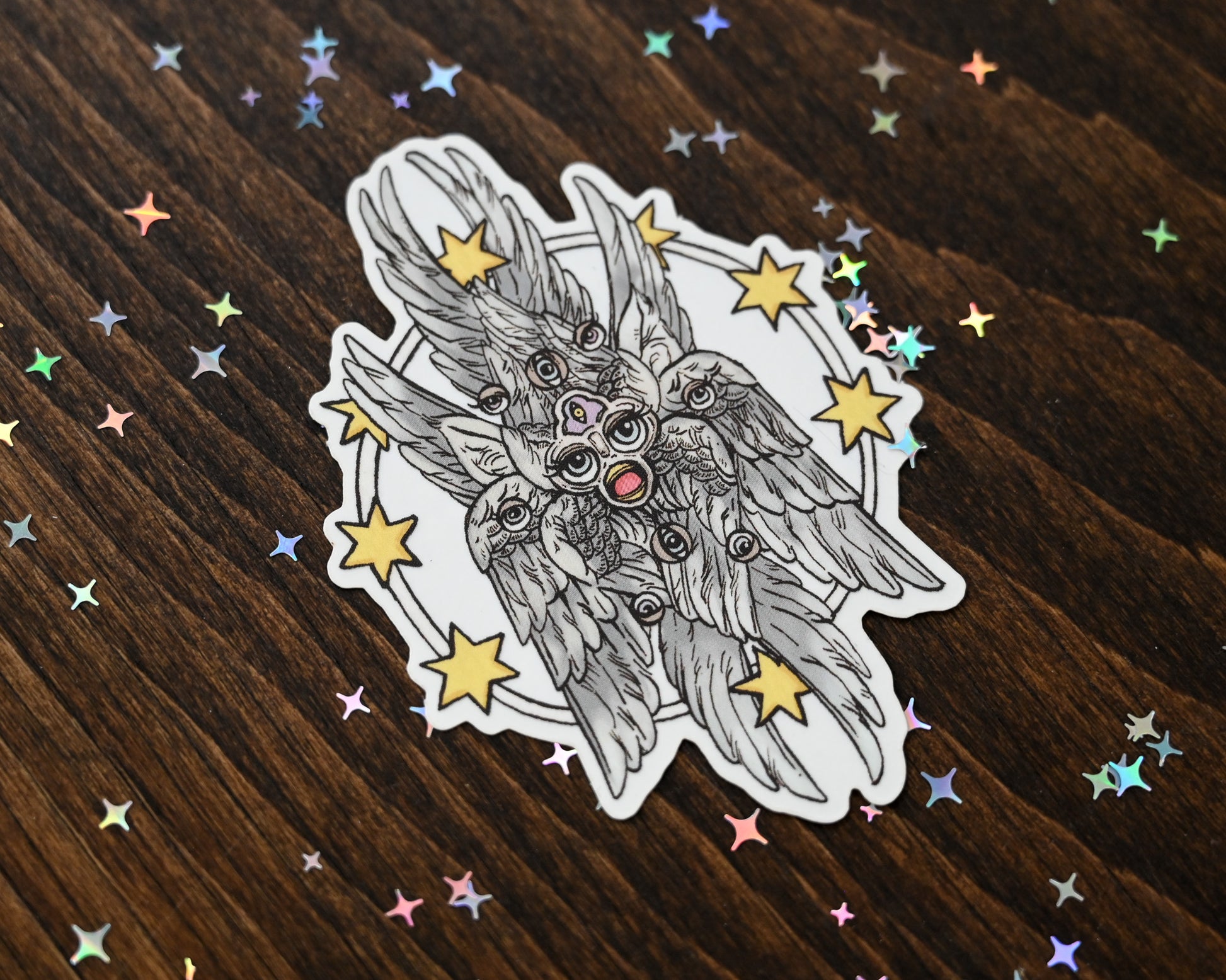 Furby Biblically Accurate Angel Sticker by Erica Williams (HookieDuke) (view 2)