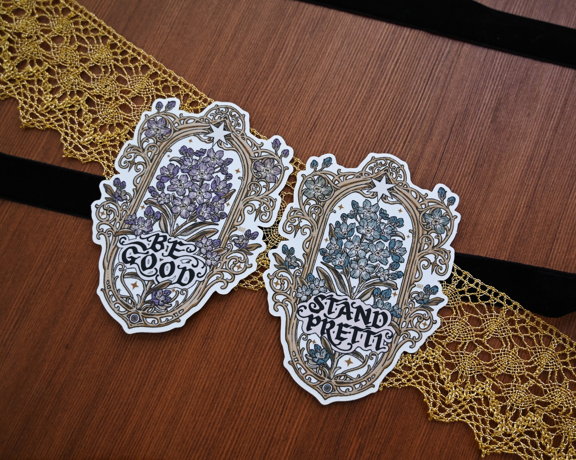 Forget Me Not Stickers by Erica Williams (HookieDuke) (view 2)