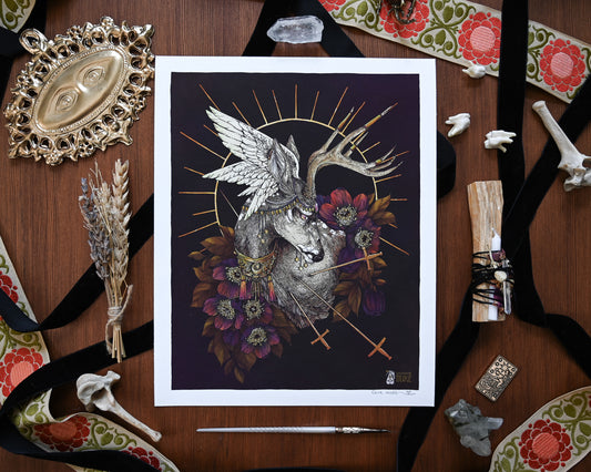Restless — giclée fine art print by Erica Williams (HookieDuke)