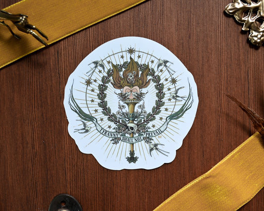 Against Tyranny Clear Sticker