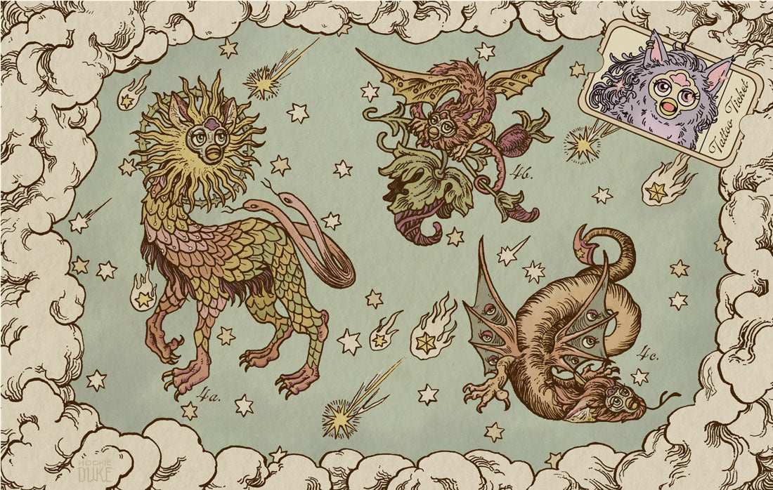 Furby Esoterica Tattoo Flash by Erica Williams (HookieDuke) (view 5)