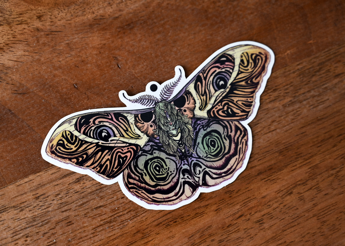 King moth Sticker for Sale by Morganicz